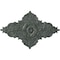 Ekena Millwork Melchor Diamond Medallion (Canopies up to 4"), 67 1/4"W x 43 3/8"H x 4"ID x 2"P, Athenian Green CM70X43MLAGC - alternate 1